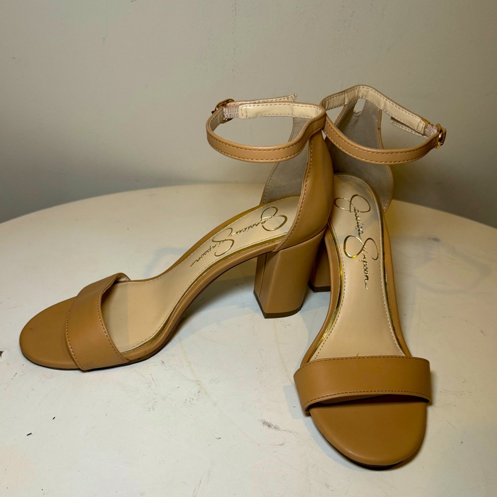 Jessica Simpson Nude Block Sandal